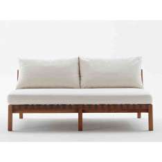 2-osobowa sofa ogrodowa z drewna tekowego Roda Network 123
