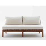 2-osobowa sofa ogrodowa z drewna tekowego Roda Network 123