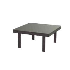 Kwadratowy aluminiowy stolik ogrodowy malowany proszkowo Royal Botania Alura Lounge