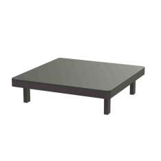 Niski kwadratowy stolik ogrodowy z aluminium malowanego proszkowo Royal Botania Alura Lounge