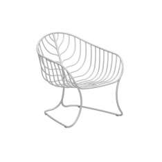 Fotel ogrodowy z podłokietnikami wykonany ze stali nierdzewnej Royal Botania Folia