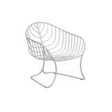 Fotel ogrodowy z podłokietnikami wykonany ze stali nierdzewnej Royal Botania Folia