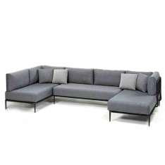 Sofa ogrodowa segmentowa z szezlongiem Royal Botania Lusit LOUNGE