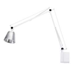 Klosz Kinkiet Rayon Arm Wall biały - LED z akrylu