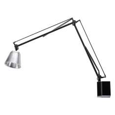 Klosz Kinkiet Rayon Arm Wall czarny - LED z akrylu