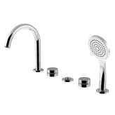 Bateria wannowa 5-otworowa podtynkowa z główką prysznicową Rubinetteria Giulini Deluxe - Myring - FMR0160DL