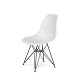 Podstawa Krzesło DSR Black białe. 01 - metalowa czarna