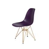 Podstawa Krzesło DSR Gold fioletowa Purpura. 39 - metalowa złota