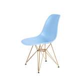 Podstawa Krzesło DSR Gold jasny niebieski. 12 - metalowa złota