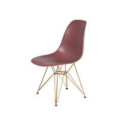 Podstawa Krzesło DSR Gold Koktajl Malinowy. 38 - metalowa złota