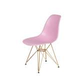 Podstawa Krzesło DSR Gold pastelowy róż. 07 - metalowa złota