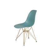 Podstawa Krzesło DSR Gold pastelowy Turkus. 29 - metalowa złota