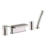 Zestaw wannowy 4-otworowy z rozdzielaczem Rubinetterie Mariani Noir