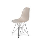 Podstawa Krzesło DSR Silver beżowy. 18 - metalowa chromowana