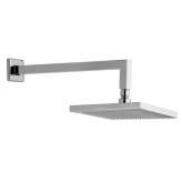 Naścienna głowica prysznicowa z chromowanego mosiądzu z ramieniem Rubinetterie Mariani 15B-MA