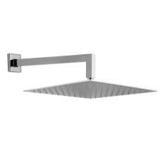 Płaska głowica prysznicowa naścienna z ramieniem Rubinetterie Mariani 15Q-05