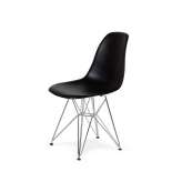 Podstawa Krzesło DSR Silver czarne. 03 - metalowa chromowana