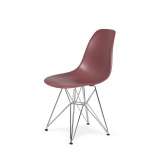 Podstawa Krzesło DSR Silver Koktajl Malinowy. 38 - metalowa chromowana