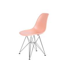 Podstawa Krzesło DSR Silver Łososiowy. 35 - metalowa chromowana