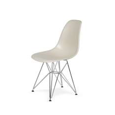 Podstawa Krzesło DSR Silver Migdał pralinowy. 29 - metalowa chromowana