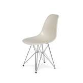 Podstawa Krzesło DSR Silver Migdał pralinowy. 29 - metalowa chromowana