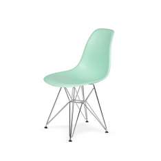 Podstawa Krzesło DSR Silver pastelowa Mięta. 14 - metalowa chromowana