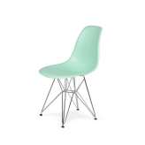Podstawa Krzesło DSR Silver pastelowa Mięta. 14 - metalowa chromowana