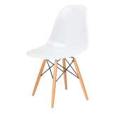 Podstawa Krzesło DSW Gloss białe - polipropylen | bukowa