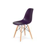 Podstawa Krzesło DSW Wood fioletowa Purpura 39 - drewniana bukowa