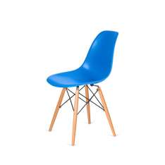 Podstawa Krzesło DSW Wood niebieski 11 - polipropylen | bukowa