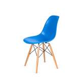 Podstawa Krzesło DSW Wood niebieski 11 - polipropylen | bukowa