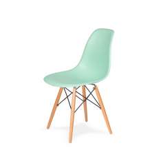 Podstawa Krzesło DSW Wood pastelowa Mięta 14 - polipropylen | bukowa