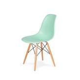 Podstawa Krzesło DSW Wood pastelowa Mięta 14 - polipropylen | bukowa