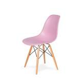 Podstawa Krzesło DSW Wood pastelowy róż 07 - polipropylen | bukowa