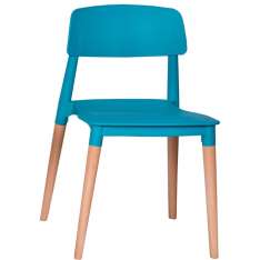 Krzesło Ecco Turkusowe - polipropylen | buk