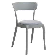 Poduszka Krzesło Fluffi szary Moss - szara | polipropylen