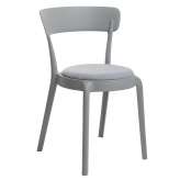 Poduszka Krzesło Fluffi szary Moss - szara | polipropylen