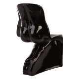 Krzesło Him czarne - włókno szklane lakierowane