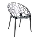 Krzesło Koral dymione - poliwęglan