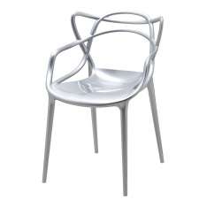 Krzesło Luxo srebrne - Abs