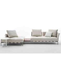 Tkaninowa sofa ogrodowa Saba Italia Pixel Light OUTDOOR