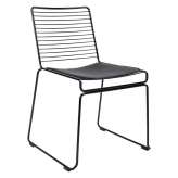 Poduszka Krzesło Rod Soft czarne - czarna | metal