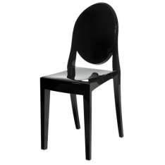 Krzesło Victoria czarne - poliwęglan