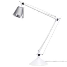 Lampa biurkowa Rayon Arm Table biała - LED klosz z akrylu