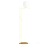 Lampa podłogowa Halm Floor - mosiądz | szkło