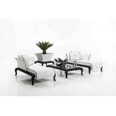 Tapicerowane łóżko dzienne z tkaniny Samuele Mazza Outdoor CANOPO