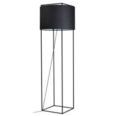 Lampa podłogowa Jordan Floor czarna - tkanina | stal