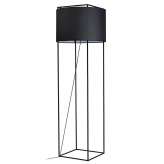 Lampa podłogowa Jordan Floor czarna - tkanina | stal