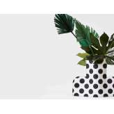 Tkaninowy wazon Sancal FLOWER POWER L MONOCHROME 01