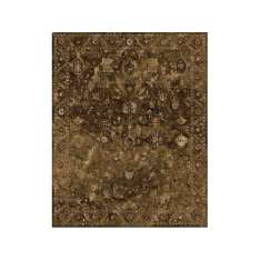 Wzorzysty, ręcznie robiony dywan z wełny tybetańskiej i chińskiego jedwabiu Sarawagi SHALIMAR BROWN